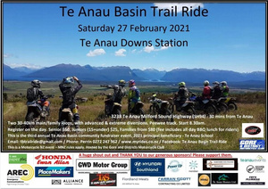 Te Anau Basin Trail Ride 2021