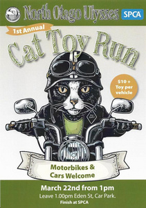 North Otago Ulysses Cat Toy Run