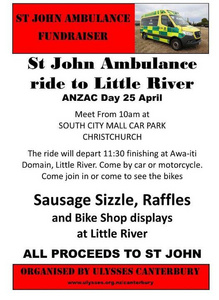 St John Ambulance Ride to Little River