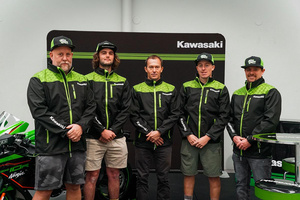 Biggles Racing Team and Kawasaki New Zealand join forces.