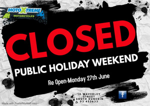 Public Holiday Weekend