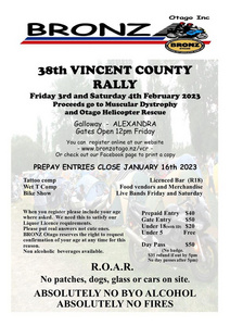 BRONZ 38th Vincent County Rally 2023