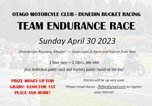 OMCC Dunedin Bucket Racing - Team Endurance Race