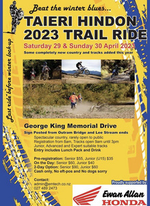 Taieri Hindon 2023 Trail Ride
