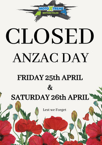 CLOSED Anzac Day