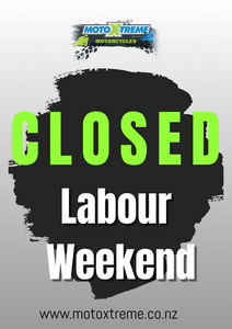 Closed Labour Weekend